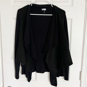 Sioni | Drape-Front Asymmetrical-Hem Cardigan